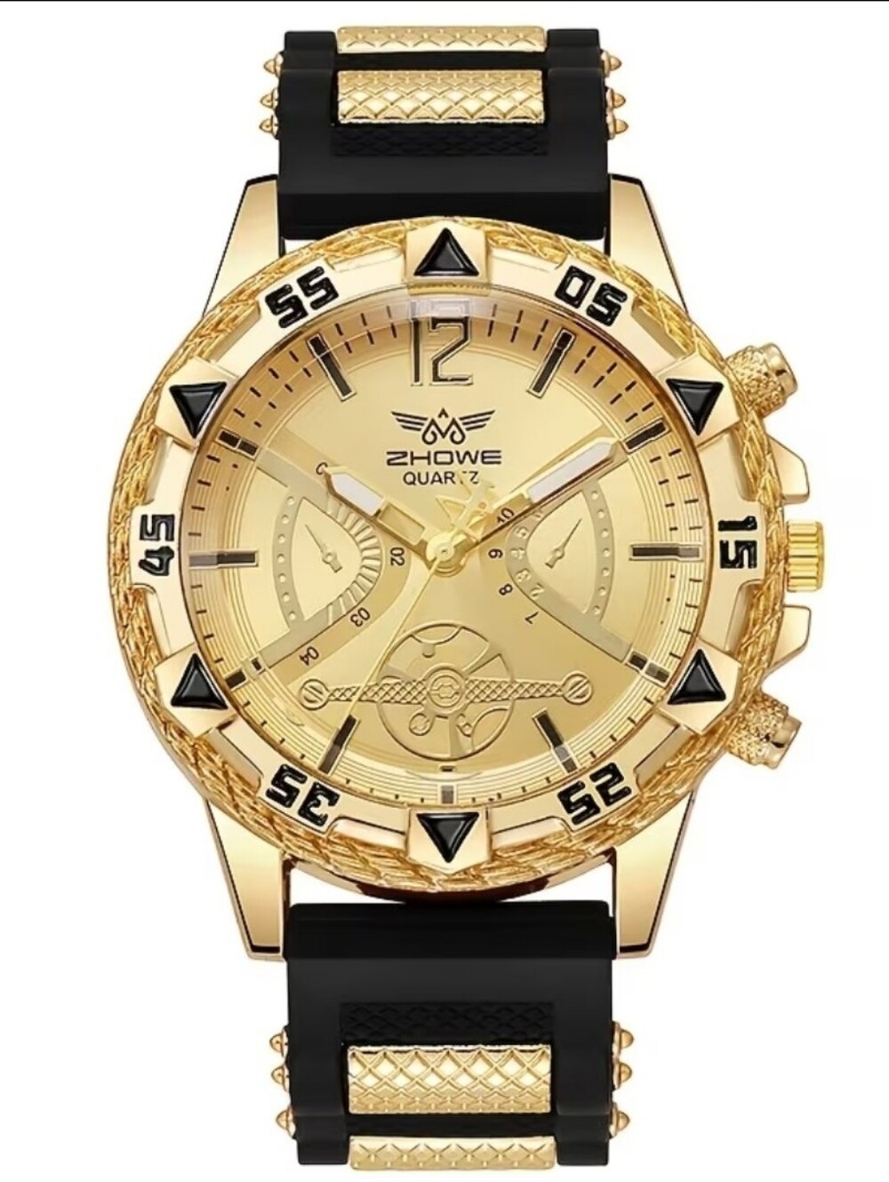 Men High Quality Elegant Quartz Big Faced Stylish Watch
